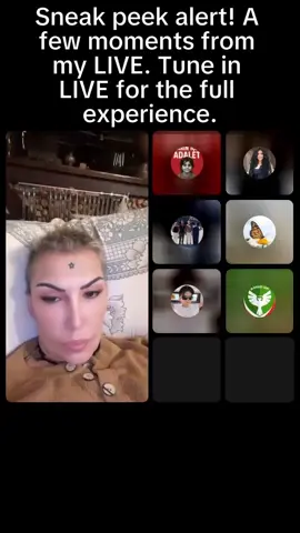 Sneak peek alert! A few moments from my LIVE. Tune in LIVE for the full experience.#tiktoklive #livehighlights 