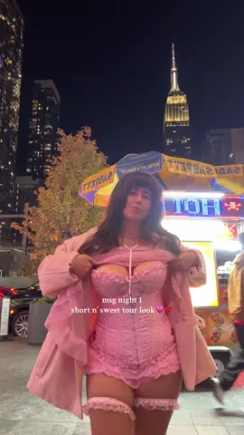 I worked on this corset the whole week knowing I had 0 tickets but I was ✨manifesting✨ hehe #shortnsweet #shortnsweettour #shortnsweetnyc #shortnsweetoutfit #sabrinacarpenteroutfits @Team Sabrina @Sabrina Carpenter  short n sweet tour, short n sweet outfit inspo, short n sweet nyc msg night 1, short n sweet msg night 1 outfits, diy corset short n sweet, pink corset outfit inspo, DIY Sabrina Carpenter short n sweet concert 