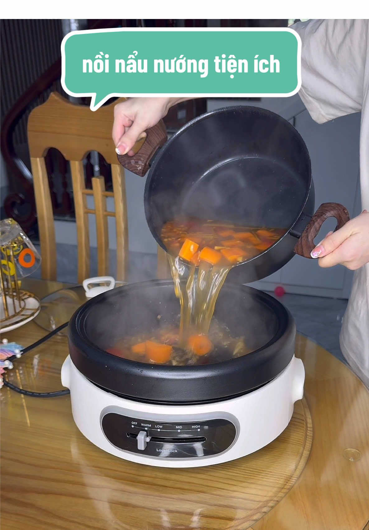 nồi nẩu nướng tiện ích , 1 thương hiệu đến từ Hàn Quốc , nhanh sôi nhanh chín lắm các bác ơi #nguyetrivew#bepnuong#noinau#bepnaunuong#viral   