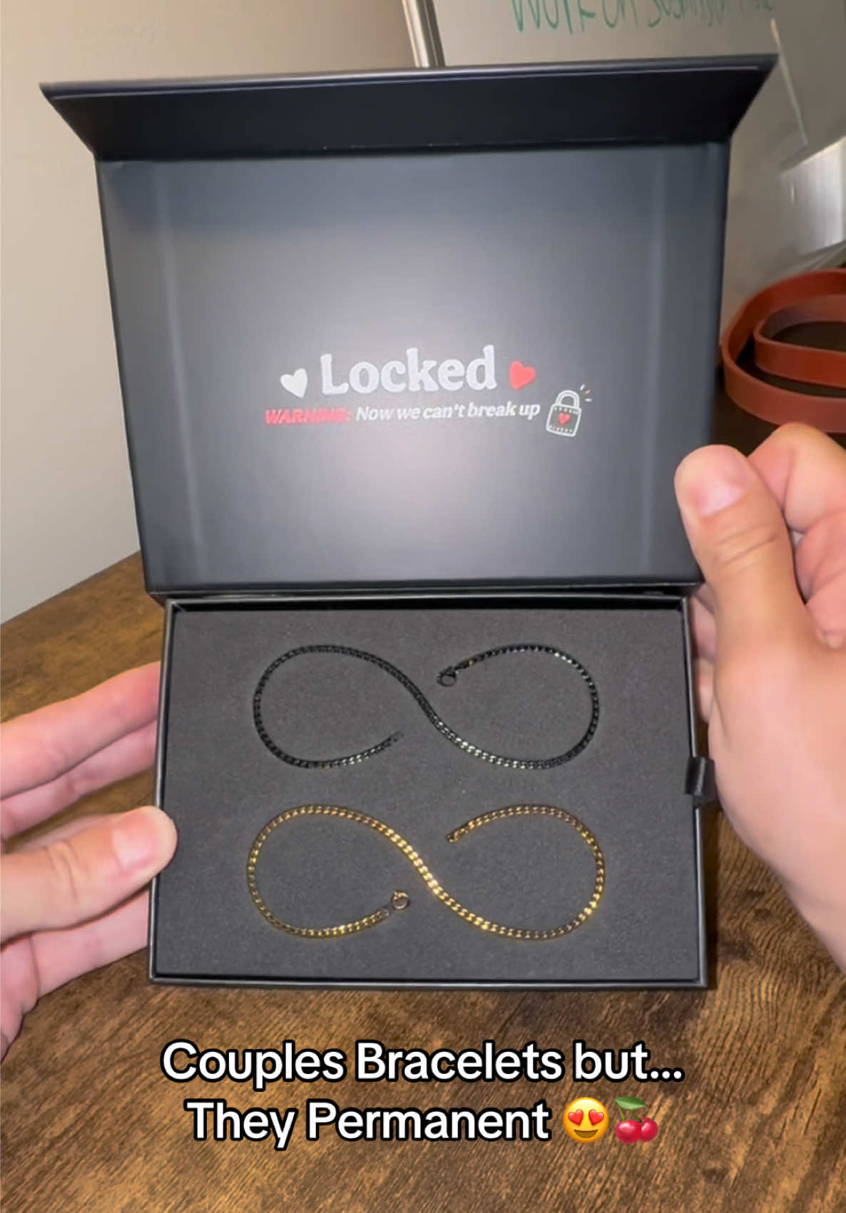 The most unique perfect gift is Permanent Bracelets for Couples a lasting love relationship  #permanentbracelets #couplesbracelets #matchingbracelets #lockedbracelets #datenight