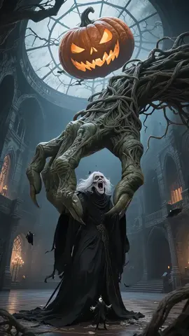 The Pumpkin Sprite of the Enchanted Forest #cat #orangecat #fyp 