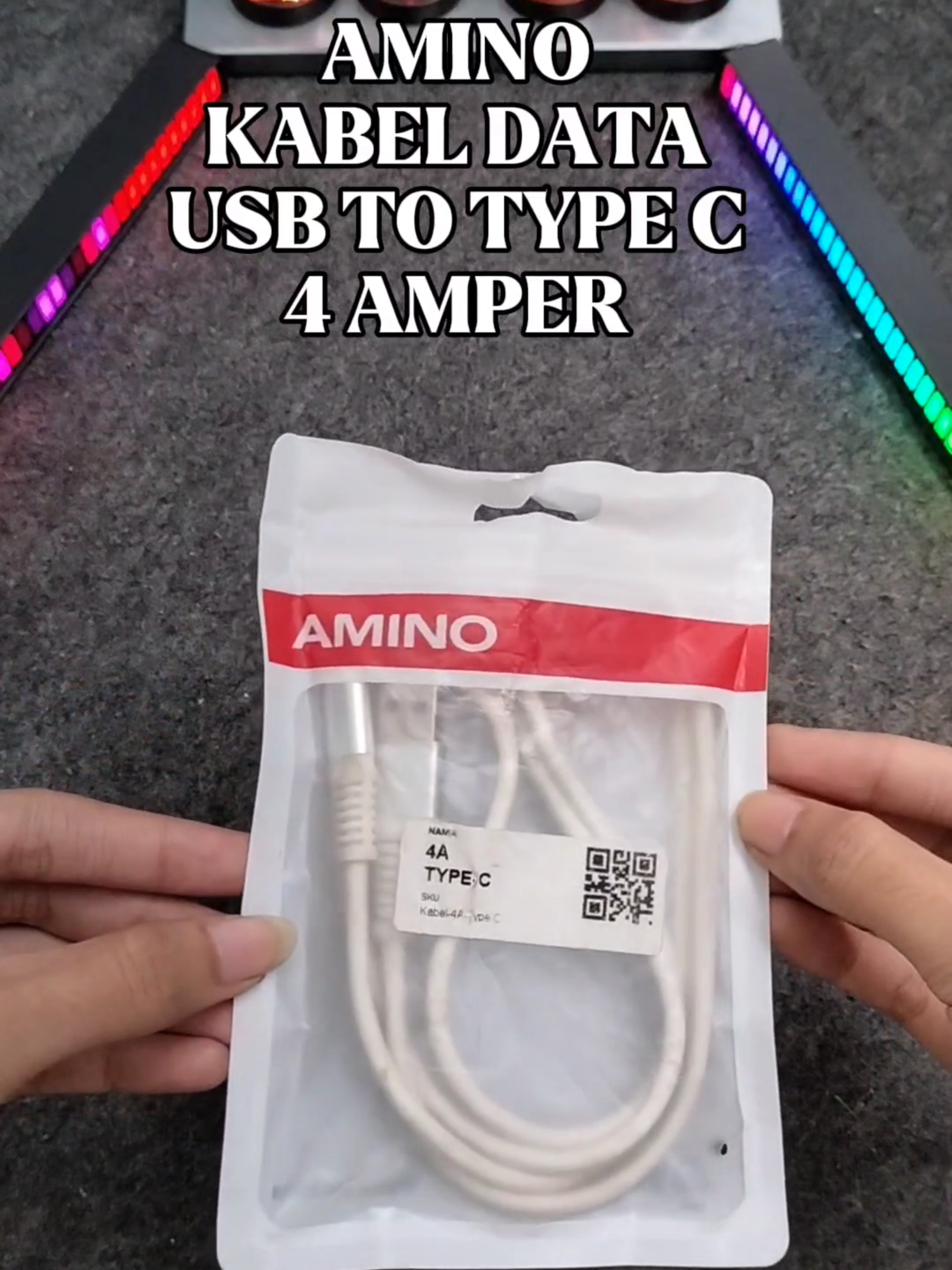Efisiensi dalam setiap cas. Kabel ini dirancang untuk menghemat waktu Anda. #amino #kabeldate #kabelcasan #kabelcasandroid #kabeldatafastcharging #kabelcasanfastcharging #fastcharging #fastchargercable