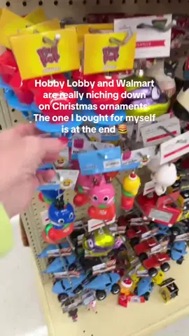 The ornaments are so fun this year. Some are current and some are throwback but there’s probably one for everyone 🎄#christmas #ornaments #christmasornaments #christmastree #christmasdecor @Walmart @Hobby Lobby 