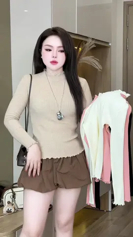 Áo giữ nhiệt len tăm lông thor cổ sóng nhanh tay hốt lẹ nha các ce oiii  #aogiunhiet #thuntam #aothunnu #aolennu #aolen