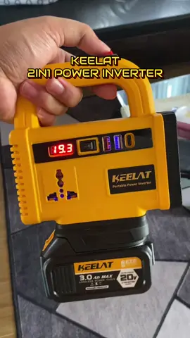 New keelat 2in1 power inverter #keelat #keelatpowertools #powerinverter #portableinverter #emergencypower 