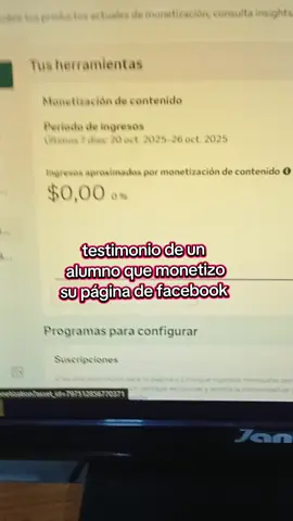 testimonio de un alumno que monetizo su página de facebook en solo 30 días #metodocollins 