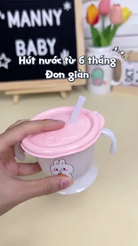 Cốc tập hút cho bé từ 5 tháng Mumbebe #manny #coctaphut 