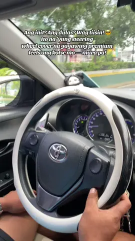 Genuine Leather Carbon Fiber Steering Wheel Cover — para sa mga gusto ng astig na porma at solid na grip! Universal fit, easy install, at sulit sa presyo. 🚘✨ #CarAccessoriesPH #BudolFinds #CarUpgrade #TiktokMadeMeBuyIt #AutoEssentials