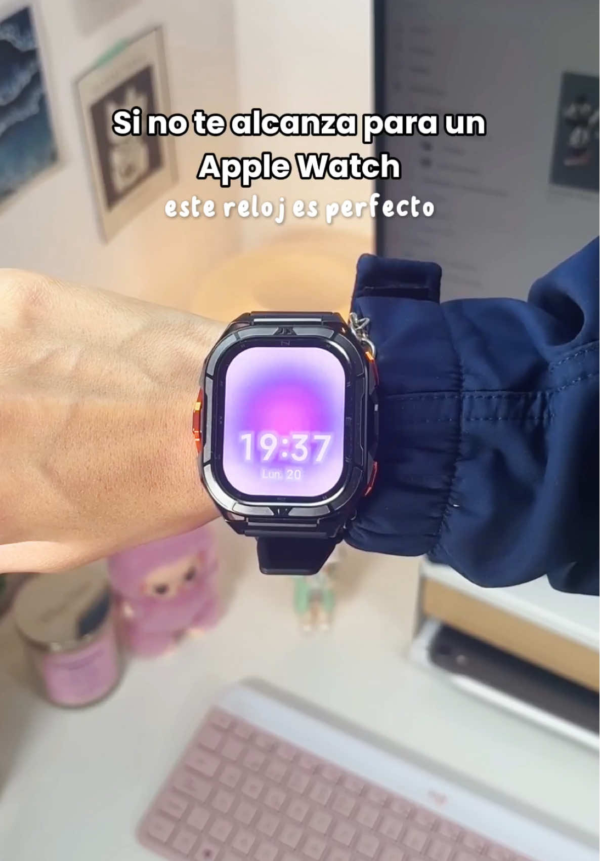 10/10 este reloj, aparte es súper resistente, se te puede caer mil veces y sigue intacto, lo amo 💜⌚️ #smartwatch #relojinteligente #applewatch #cubot #aesthetic 