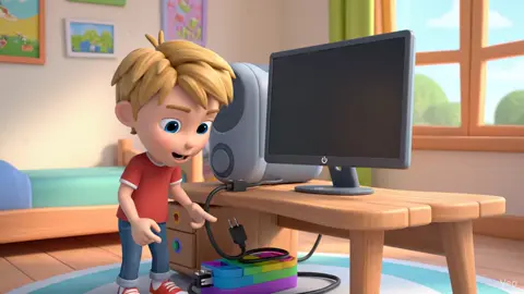 Hướng dẫn học sinh khởi động máy tính với video Ai hoạt hình 3D #xuhuongtiktok #giaovientieuhoc #giaovien 