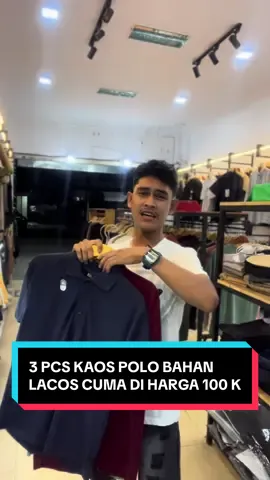 PAKET HEMAT PROMO SPESIAL !!! Kaos Polo bahan lacos #polo #kaoskerah #kaospria #promo#gajiansale 