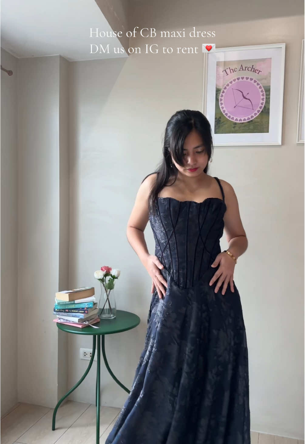 DM us on IG @naravi.co to rent this House of CB maxi dress 💌 #dressrental #clothingrental #outfits #dresshire #sustainablefashion 