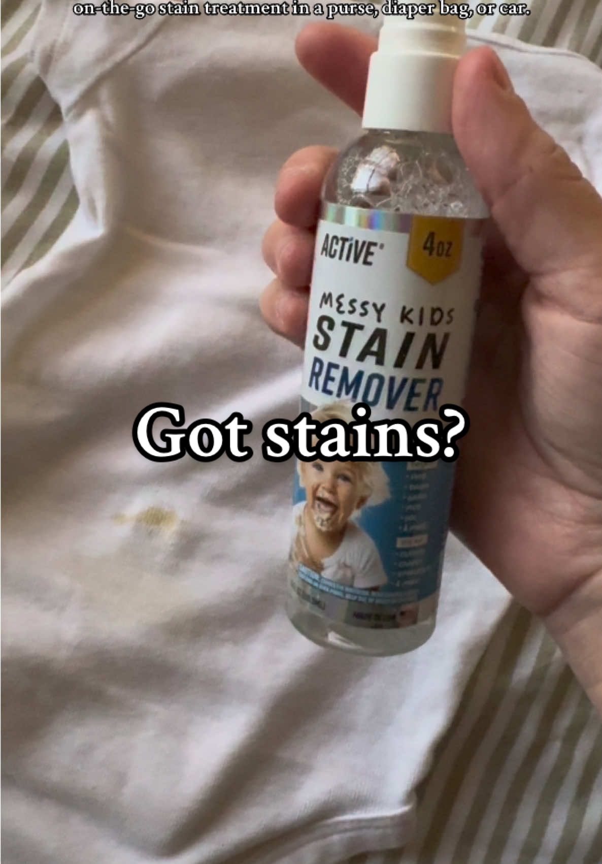 Been using it on everything 👏🏼 #messytiktok #stainremoval #stainremover #motherhood #momhacks 