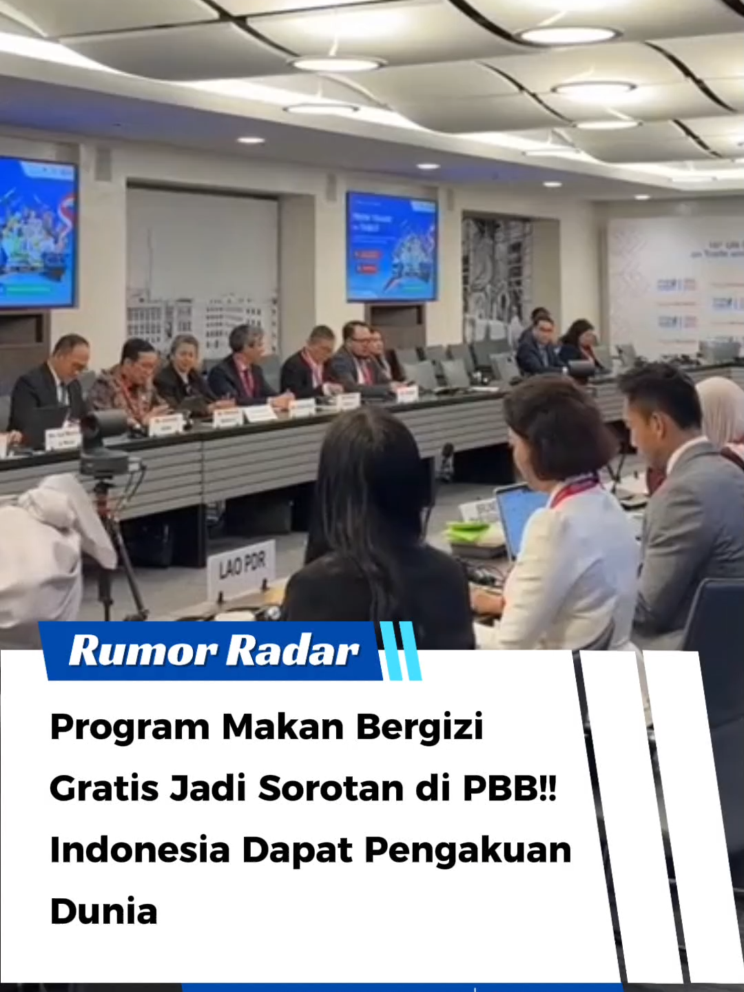 Program makan bergizi gratis jadi sorotan di PBB! #makanbergizigratis #pbb #mbg #beritatiktok #fyppppppppppppppppppppppp