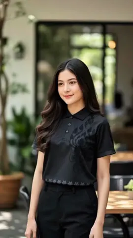 #เสื้อพิมพ์ลาย #เสื้อใส่ทํางาน #เสื้อสีดํา 