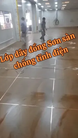 Dải lớp dây đồng Sơn sàn chống tĩnh điện #epoxy #thicongsonepoxy #789 #sonsanepoxychongtinhdien#sanchongtinhdien