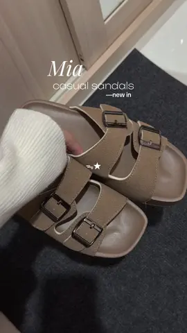 another sandals from mia—casual slipper🤎 #sandals #sandalsforwomen #slippers #casualshoes #miashoes 