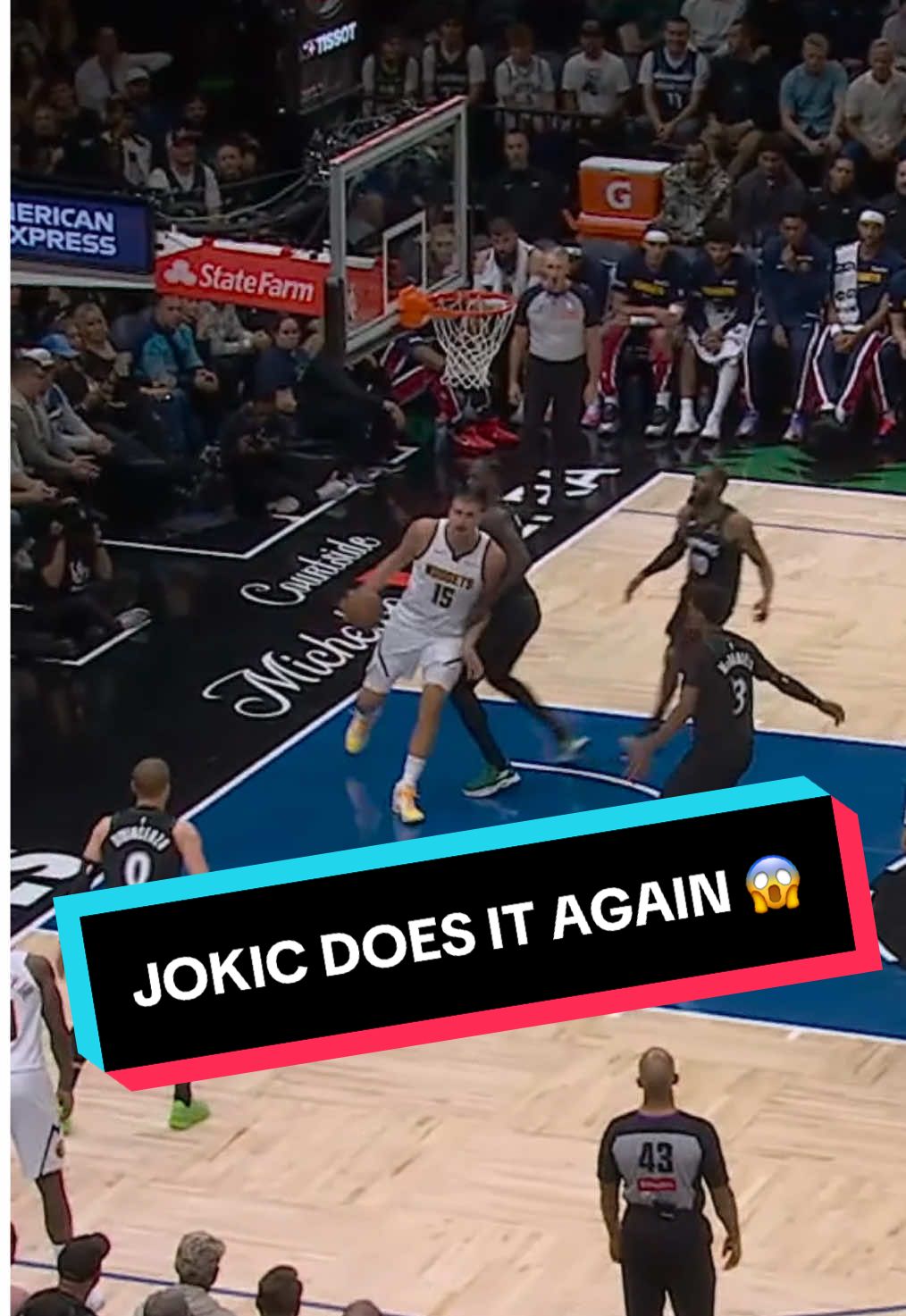 Another day, another triple-double for Jokic 😎💥 25 PTS, 19 REB, 10 AST 🔥 #NBAPhilippines #NBAHighlights #NikolaJokic #SportsOnTikTok #BasketballPH