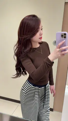 Áo Thun Cổ Tròn Dài Tay Chất Co Giãn Mềm Mịn #aothundaitay #aothundaitaycotron #aothundaitayombody #xuhuong 