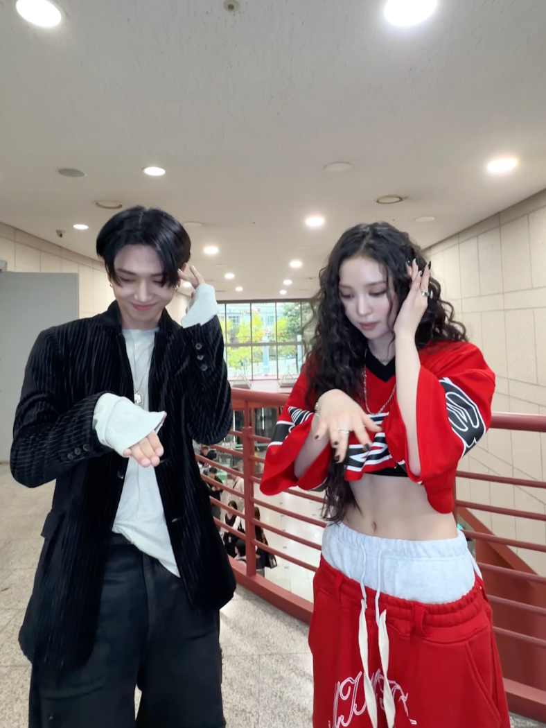 BURNING UP with #JAEHYUN 🐶🔥 @boynextdoor_official #MEOVV #미야오 #NARIN #나린 #BOYNEXTDOOR #보이넥스트도어 #BND #명재현 #BURNINGUPchallenge #BURNINGUP #MEOVV_BURNINGUP #THEBLACKLABEL #더블랙레이블