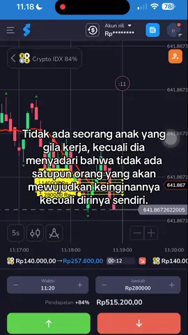 Kecuali dirinya sendiri yang mewujudkan semuanya. #tradingvideo #stockity #cryptocurrency #trade #fyp 