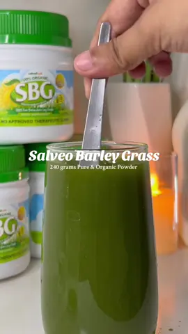Salveo Barley Grass Juice Powder 240 grams (Pure & Organic) 🍀 #worthbuying #creatorsearchinsight #fyp #salveo #salveobarleygrass #barley #barleygrass #sbg #worthit #organic #healing 