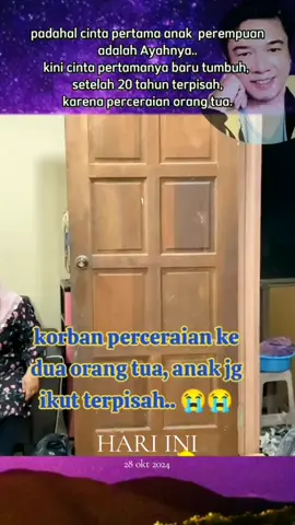 #padahariini moga kita tetap diberikan keharmonisan dalam berkeluarga🤲🤗🙏 #pertemuan #anakdanayah #20tahun #terpisahkarenaperceraian 