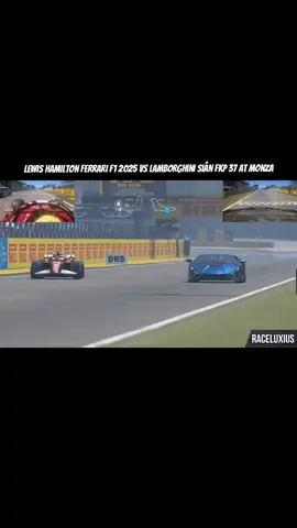Lewis Hamilton Ferrari F1 2025 vs Lamborghini Sián FKP 37 at Monza