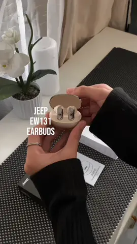Experience power and clarity in every beat 🔊 The Jeep EW131 Earbuds deliver sleek style, premium sound, and zero-delay connection — perfect for music, calls, and everything in between. 💥 #jeepearbuds #WirelessAudio #Earbuds #techfinds 