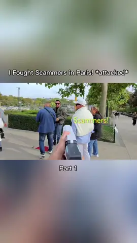 I Fought Scammers in Paris! *attacked*#fought #scammer #paris #attacked #fyp 