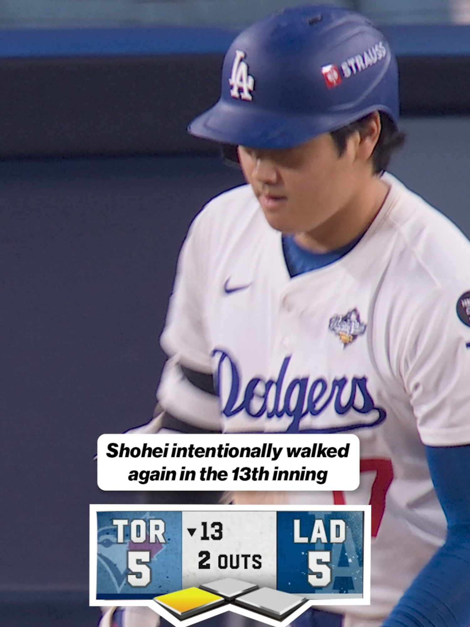 Kid's up past his bed time but still knows the deal #MLB #mlbplayoffs #WorldSeries #dodgers #shoheiohtani
