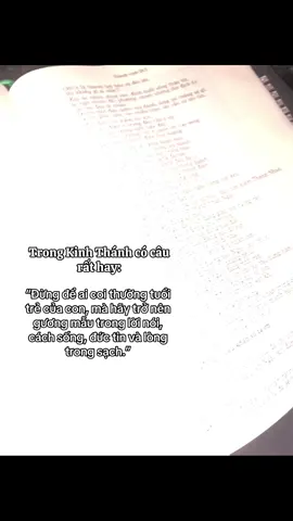 1 Timôthê 4,12 ❤️❤️❤️ #kinhthanh #conggiao #conggiaovietnam #xh #fyp 