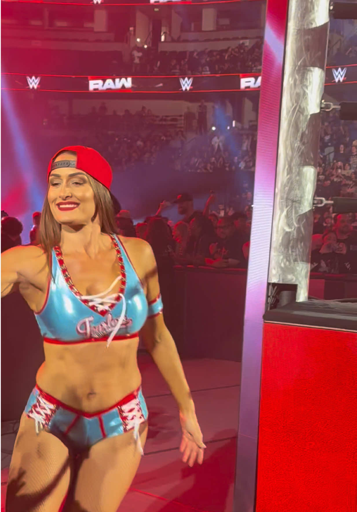 Nikki Bella entrance 😍! Gotta love it! My first time on hard cam side for RAW.  #WWE #nikkibella #fyp #wweraw @Nikki Garcia 