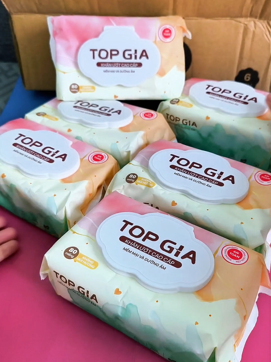 Thùng 6 bịch, 1 bịch 80 tờ xài đc nhiều lắm nha #khanuotvesinh #khanuottopgia #khanuotkhongmui #khanuot #xuhuong 