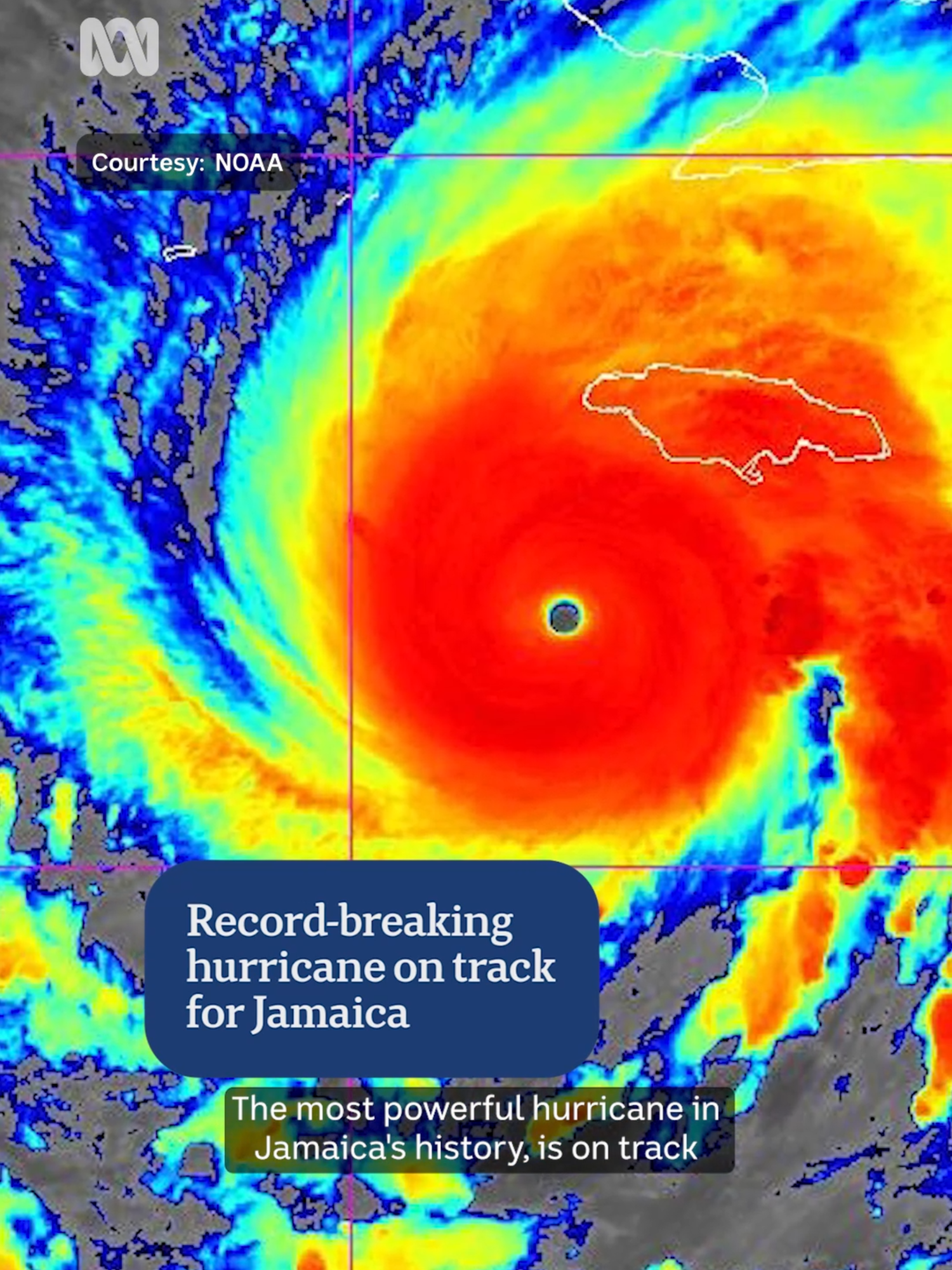 Category 5 Hurricane Melissa is bearing down on the island nation of Jamaica in the Caribbean. The rapidly intensifying storm has recorded sustained winds of 250 kilometre per hour and is expected to cause catastrophic destruction.  Video by Luke Radford To personalise your news & stay in the know, download the ABC News app via the link our bio.  #ABCNews #WorldNews #Jamaica #Hurricane #HurricaneMelissa
