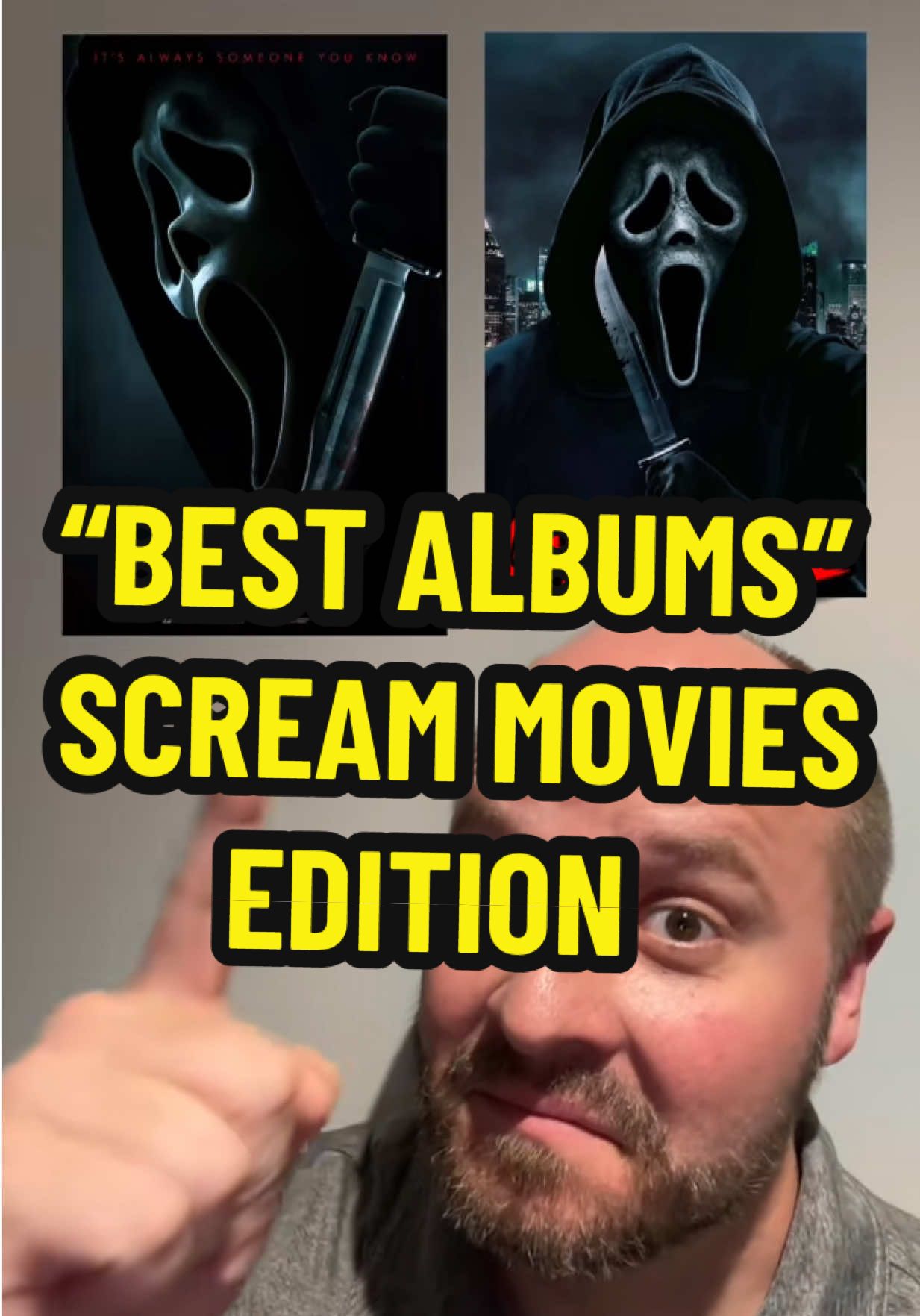 SCREAM MOVIES RANKED! How would you rank the Scream franchise? #bestalbums #scream #ghostface #movieranking 