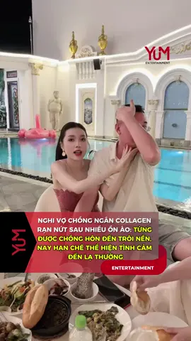 Nghi vấn vợ chồng ngân Collagen có khoảng cách #ngancolagen #xh #tintuc #tintucshowbiz 