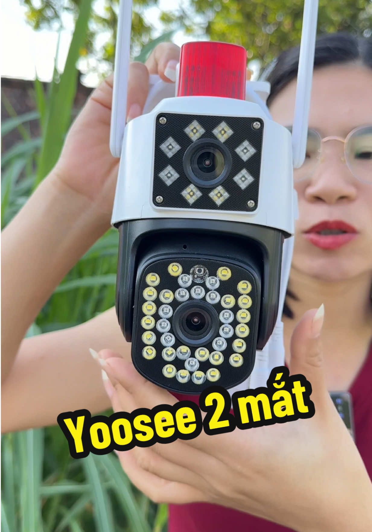 Camera 2 mắt Yoosee xoay 360 độ chống mưa chống nắng#nhakapiso#cammera2mat #camerayoosee #giadung #viral 