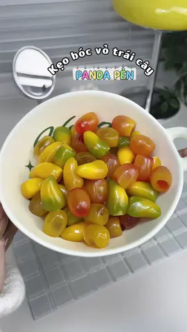 Kẹo trái cây bóc vỏ 🥭🍋#keotraicay #keobocvo #pandapen #anvat #unboxing 