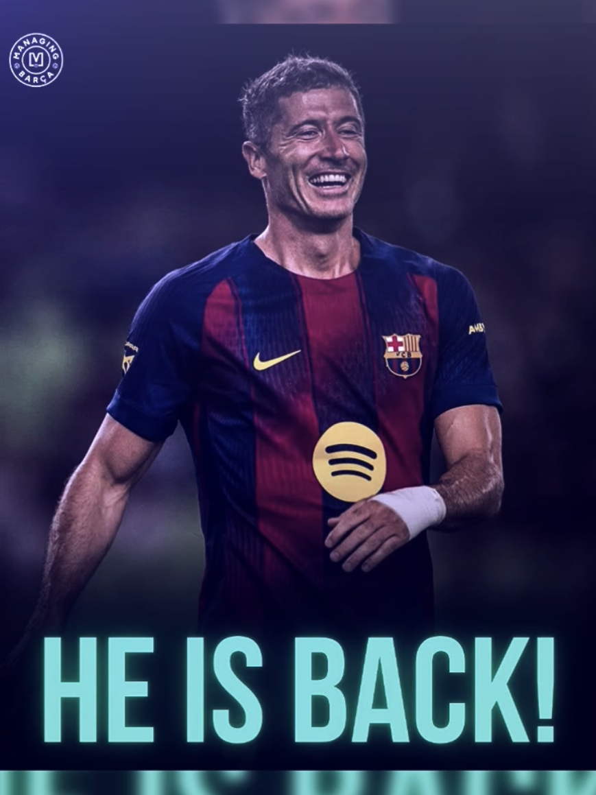 #zcules : 🚨🚨🌕| BREAKING: Robert Lewandowski is BACK! He has rejoined group training and aims to return against Elche. [carlitosmonfort] 🇵🇱⭐️ #fcbarcelona #robertlewandowski #viscabarca🔵🔴 #fyp 