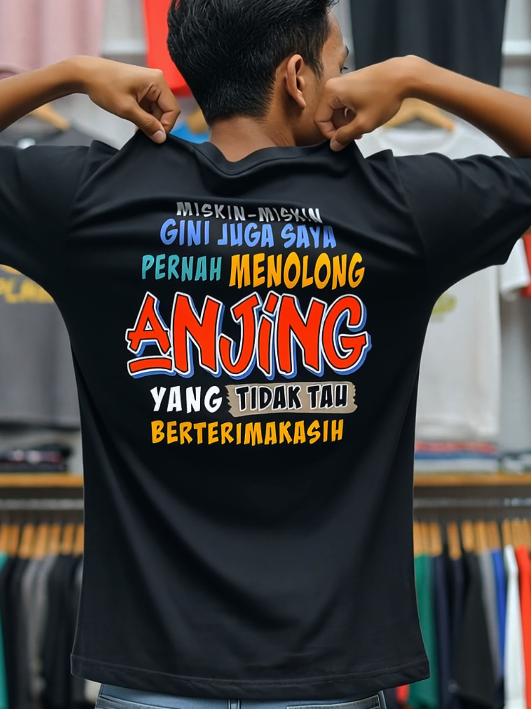 cakep nih kaos buat nyindir anjing 😎🔥#kaos #kaoskatakata #kaosmurah #kaosdistro #fypviral 