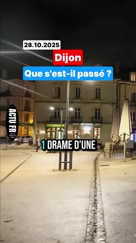 Dijon : un jeune homme entre la vie et la mort après une violente agression place de la République.#actualite #faitsdivers #drame #dijon 