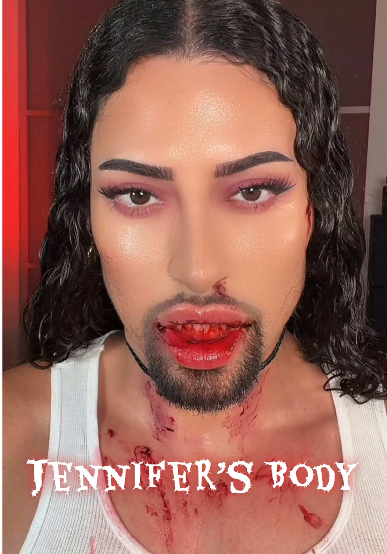 Jennifer’s Body Makeup🩸FAKE BLOOD! #jennifersbody #halloween #fakeblood 