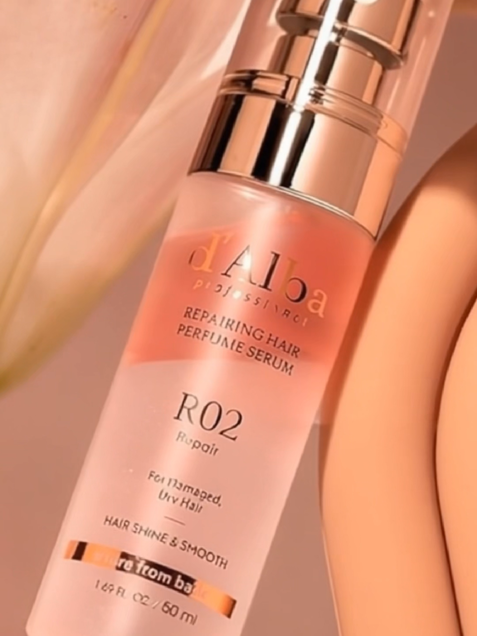 Fragrance meets function ✨  Strengthen and repair your hair with d’Alba Repairing Hair Perfume Serum. CHECK OUT NOW! #dalbaph #HairPerfume #dalbaRepairingHairPerfumeSerum #haircare #kbeauty 