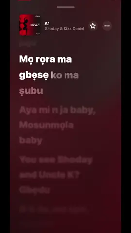 A1 by Shoday & Kizz Daniel  A1 by Shoday & Kizz Danie lyrics  Shoday & Kizz Danie - A1 lyrics #afrobeats #afrobeat #kizzdaniel #shoday #fyppp 