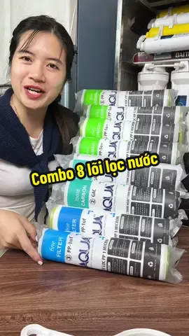 Combo 8 lõi lọc nước aqua#trinhlunglinh3 #loilocnuoc #xuhuongtiktok 