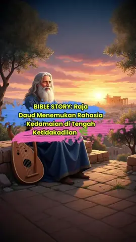 BIBLE STORY: Raja Daud Menemukan Rahasia Kedamaian di Tengah Ketidakadilan 🌿 #RenunganHarian #FirmanTuhan #fyp 