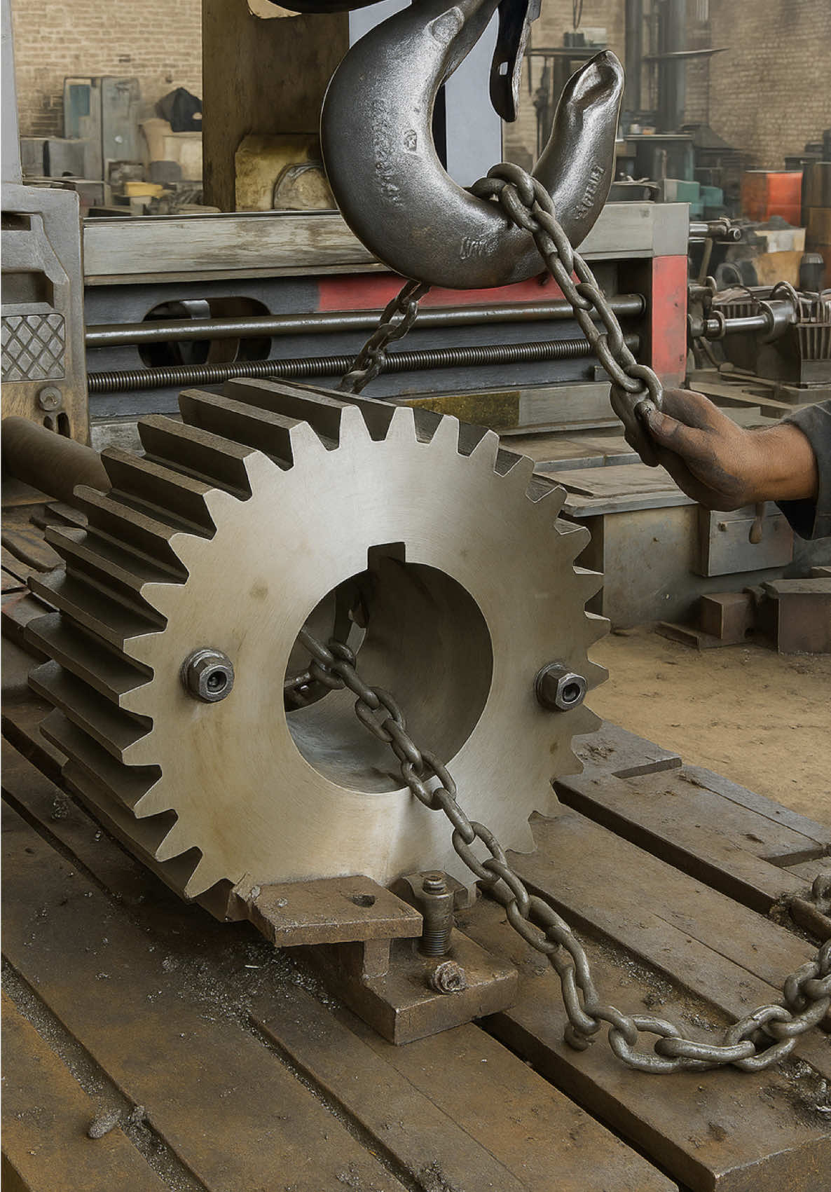 Manufacturing Gaint Gear With Making New Tooth.. #manufacturing #GiantGear #MakingTooth #foryoupageofficiall 