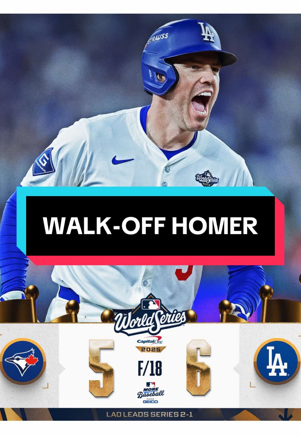 FREDDIE FREEMAN WALK-OFF HOME RUN IN THE 18TH INNING! #WorldSeries #MLB #dodgers #baseball 