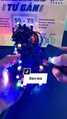 Combo cuộn dài 40 mét dây đèn led nhấp nháy kim cương. #denledkimcuong #denlednhapnhay #giangsinh #tet2026 